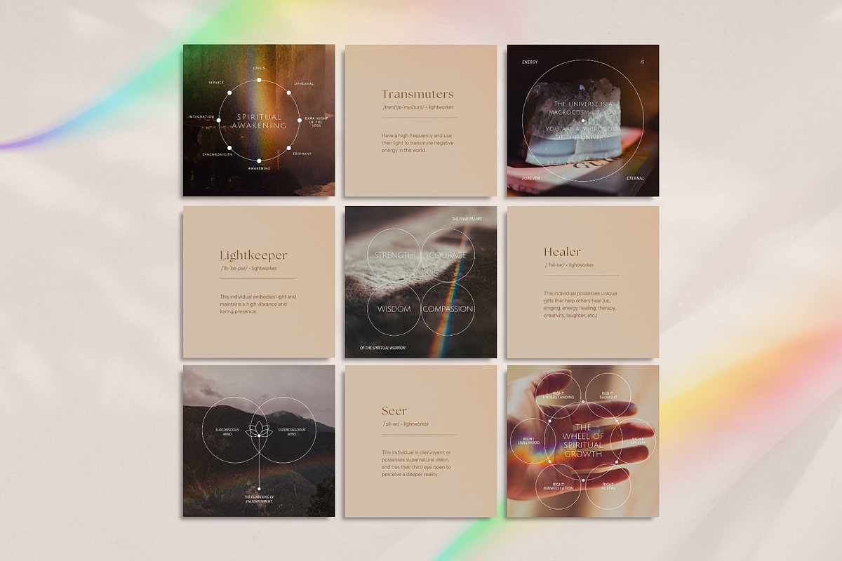 The Spiritual Coach Template Bundle, a Social Media Template by The Flossy Finch (Photo 2 of 12)