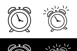 Alarm Clock Vector Icon