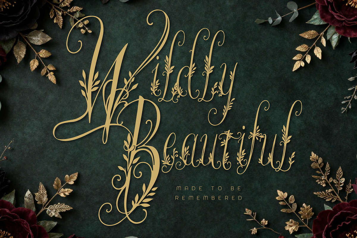 Wanderin Autumn Artisan Floral font, a Script Font by HypeWorksCo (Photo 4 of 28)