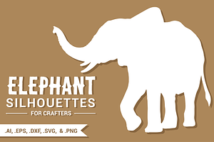 Elephant Silhouettes for Crafters