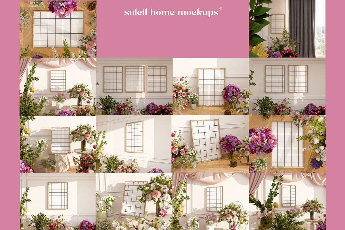 BRIDGET | Floral Frame Mockups SET, a Household Mockup by SoleilHomeMockups (Photo 12 of 12)
