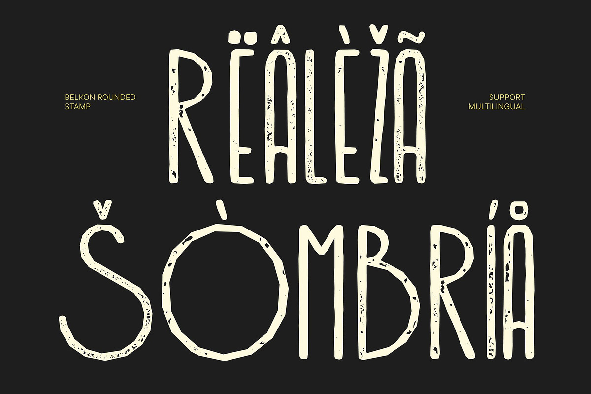 Belkon Rounded Stamp, a Sans Serif Font by Craft Supply Co. (Photo 7 of 8)