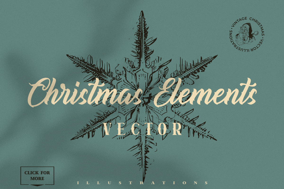 Vintage Christmas Bundle 300+, an Illustration by Retro Machine (Photo 13 of 14)
