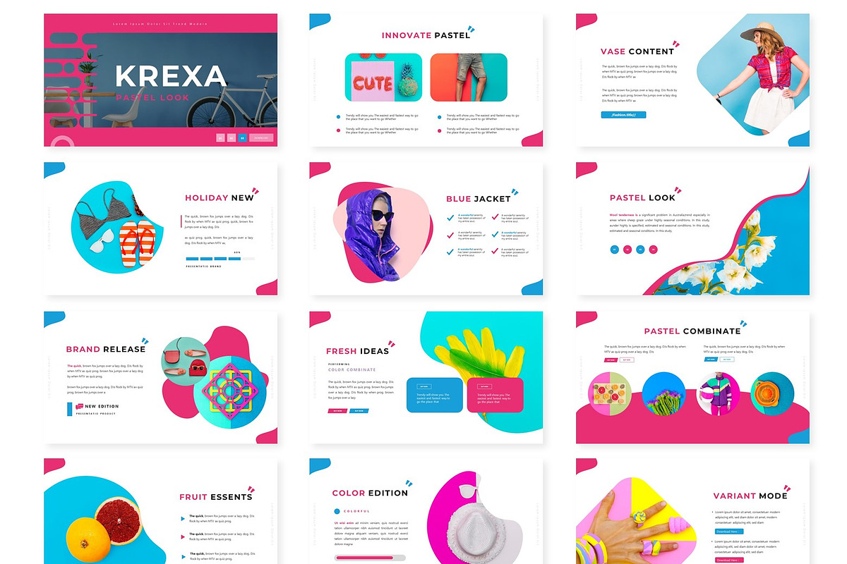 Krexa - Keynote Template, a Presentation Template by AQR Studio ...