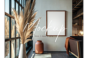 Frame in Home Interior Mock Up, a Product Mockup by TatiMockup (Thumbnail 1 of 5)