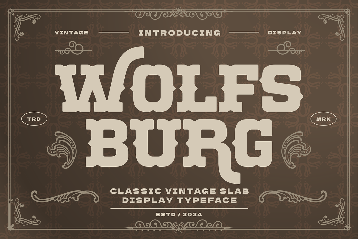 WOLFSBURG, a Slab Serif Font by Umitype (Photo 1 of 10)