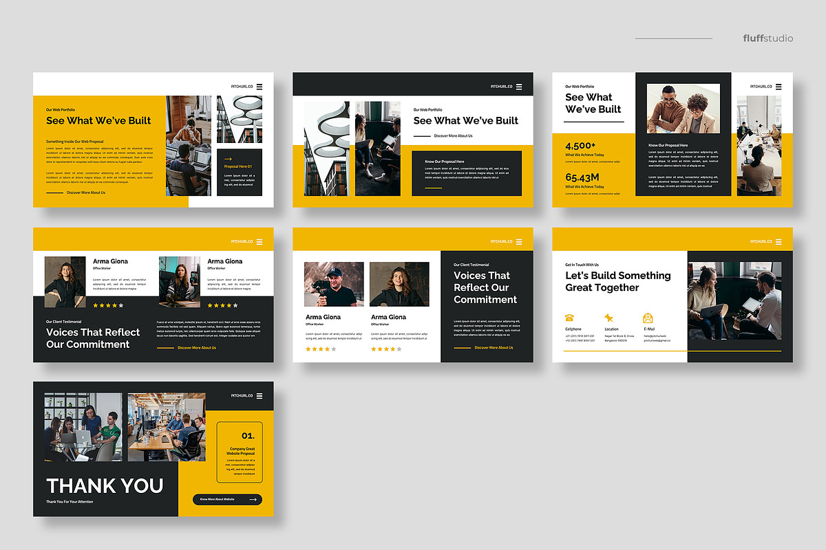 Website Proposal Powerpoint Template, a Presentation Template by fluffstudio (Photo 4 of 4)