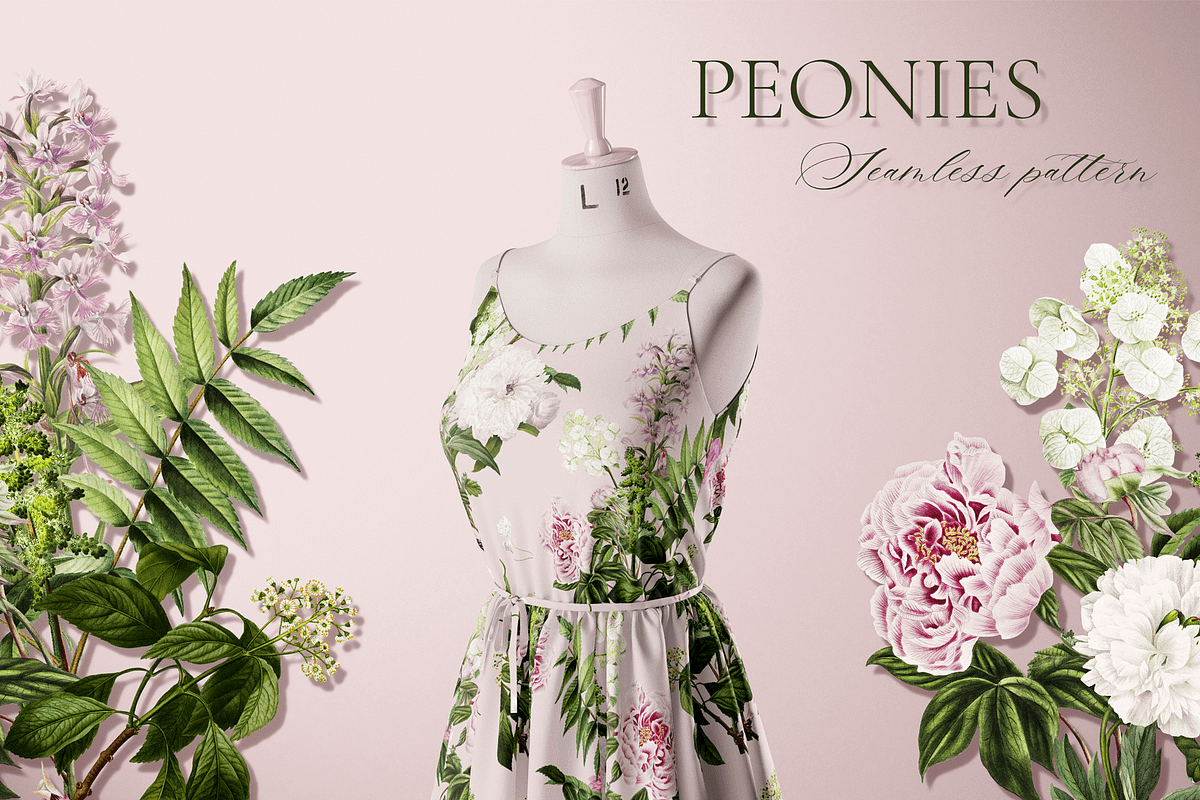 PEONIES Seamless Pattern, a Pattern Graphic by Splash! (Photo 3 of 10)