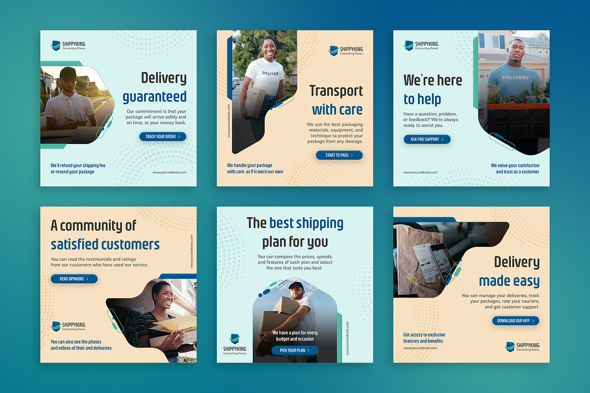 Delivery Banner Templates, a Social Media Template by Brandify Studio (Photo 1 of 4)