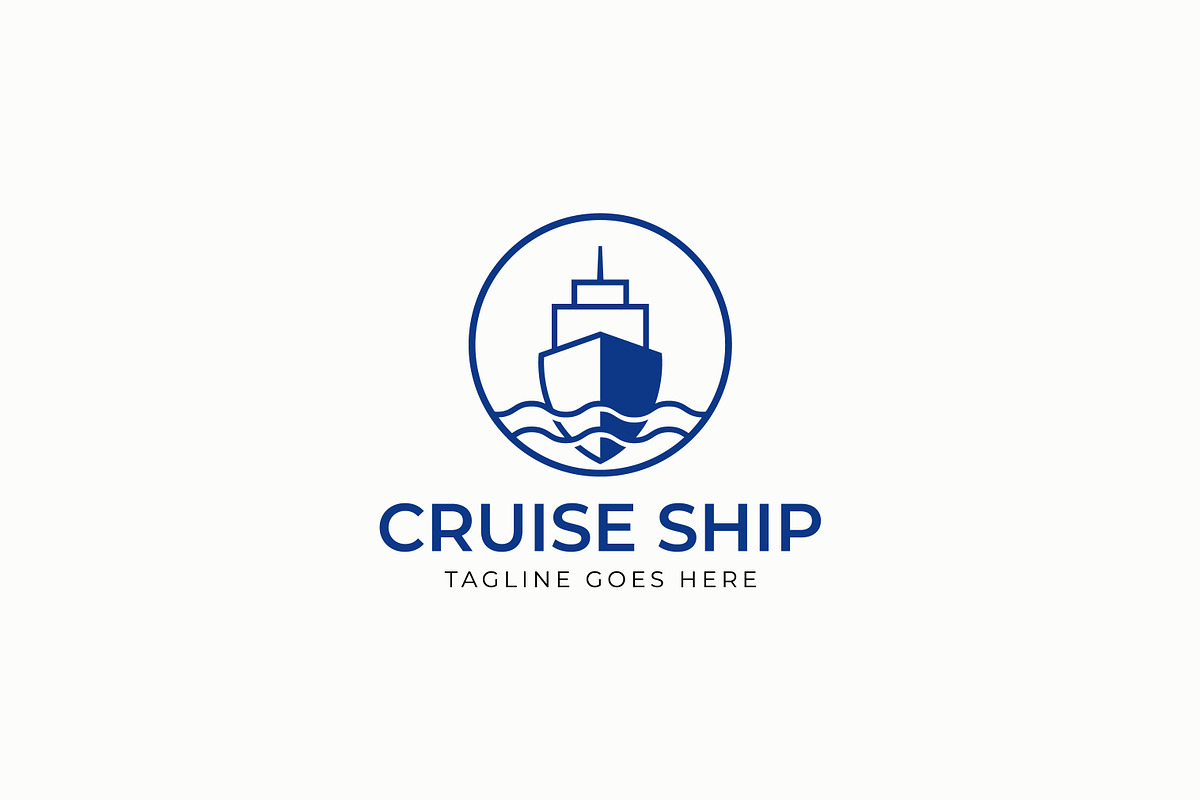 Elegant and Modern Cruise Ship Logo, a Branding & Logo Template by Signatoro (Photo 1 of 2)