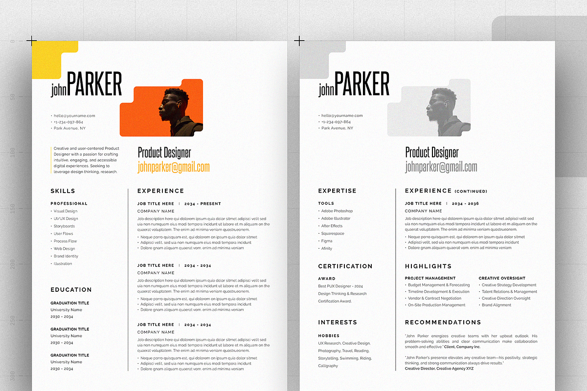Resume/CV, a Resume Template by Reuix Studio (Photo 3 of 5)
