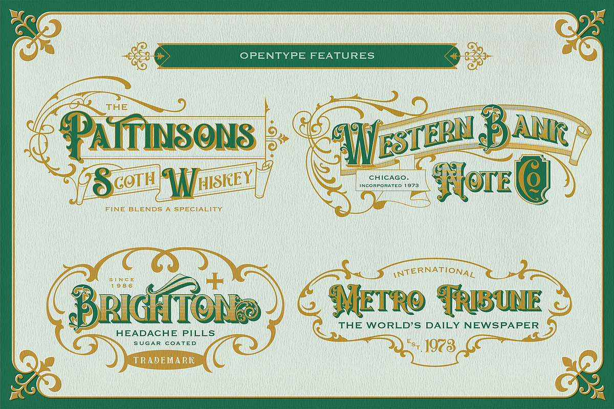 The Victorian Elders, a Serif Font by Burntilldead (Photo 7 of 11)
