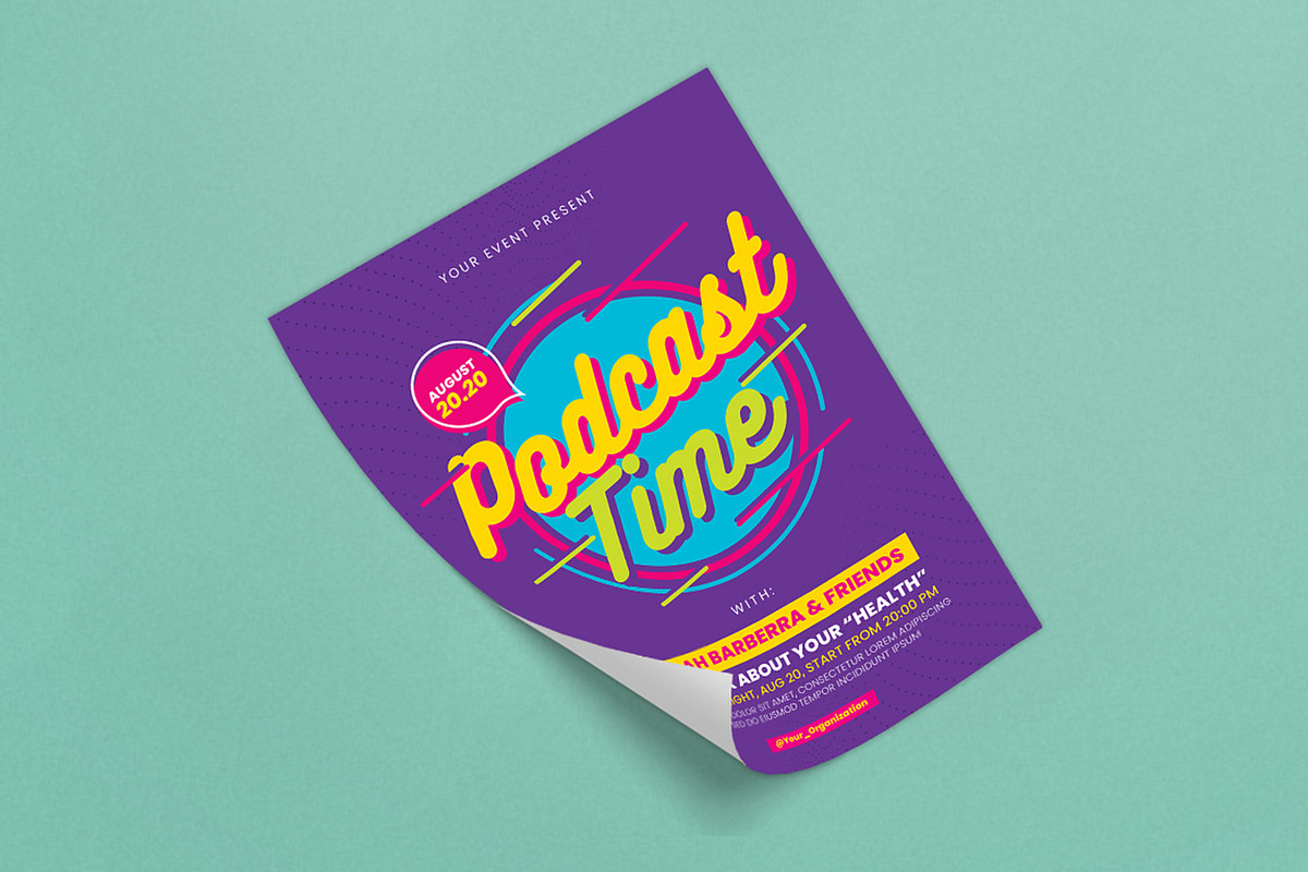 Podcast Flyer, a Flyer Template by Graphr (Photo 2 of 3)