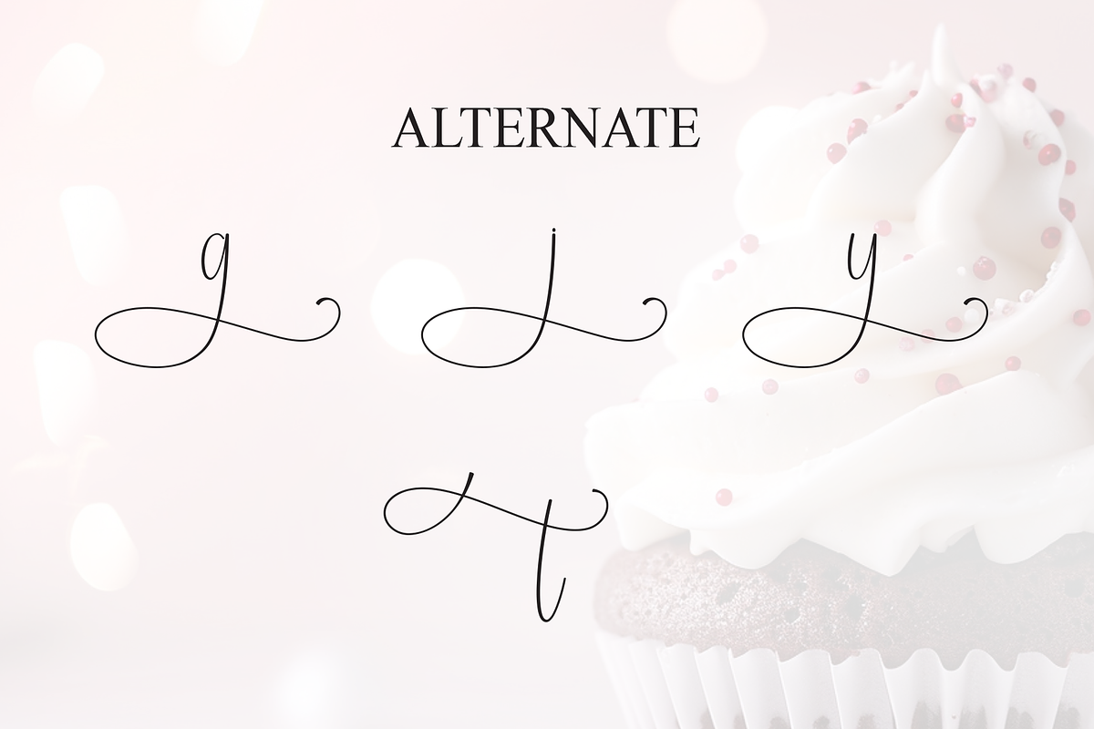 Sweety Cupcake | Script Font, a Handwritten Font by Scratchones (Photo 8 of 9)