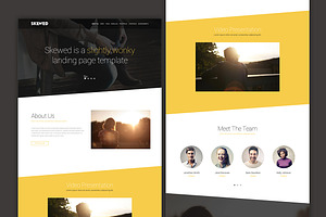 Skewed - Landing Page Template