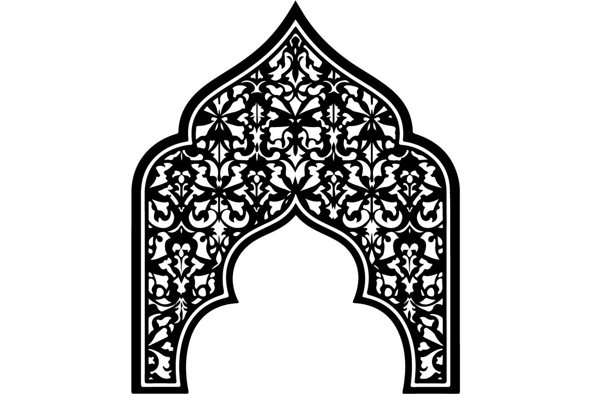 Ornamental Floral Arch Engraving, a Decorative Illustration by Designer_Momina (Photo 15 of 21)