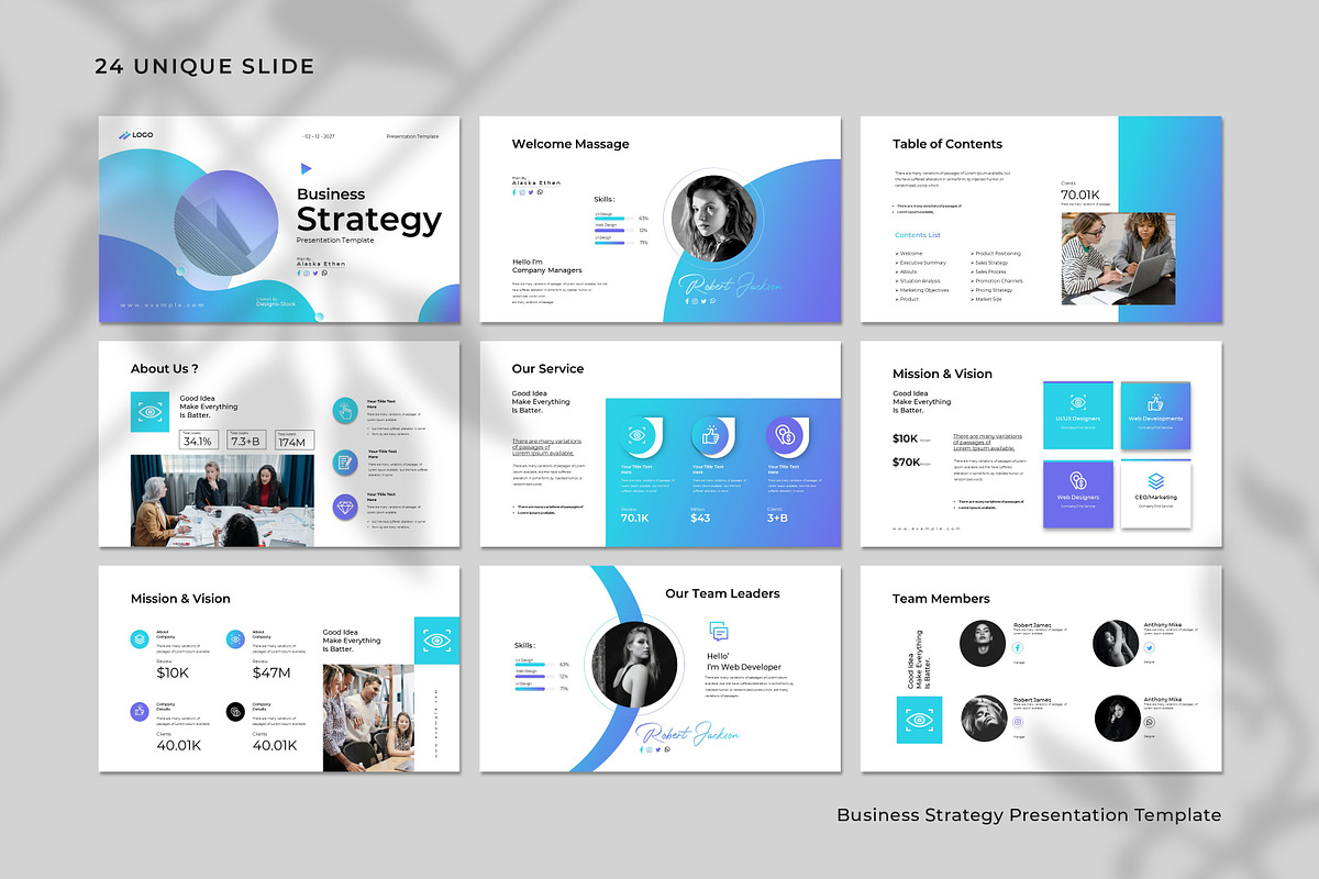 Business Strategy Presentation Templ, a Presentation Template by Creative-Work (Photo 6 of 9)