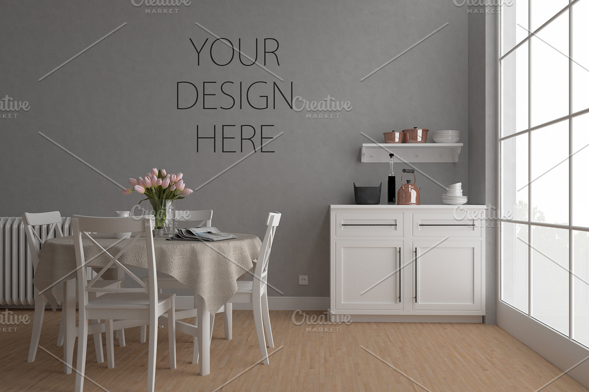 Interior mockup - vintage kitchen, an Architecture Photo by Hunny Badger (Photo 2 of 9)