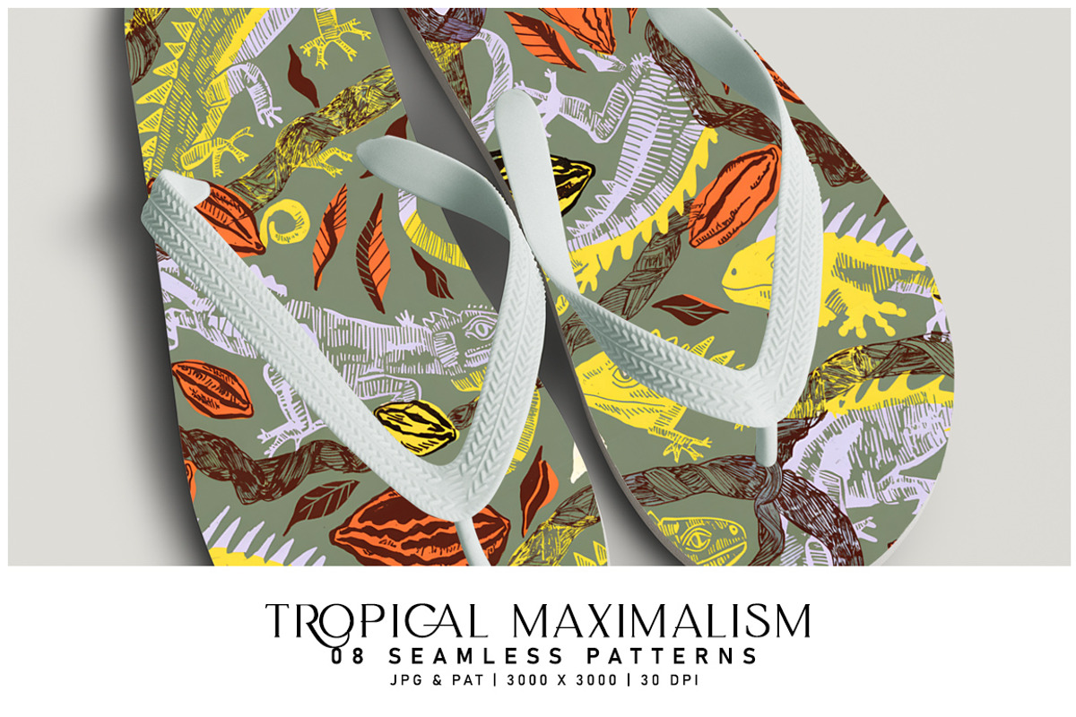 Tropical Maximalism, a Pattern Graphic by Digital Art Creations (Photo 3 of 6)