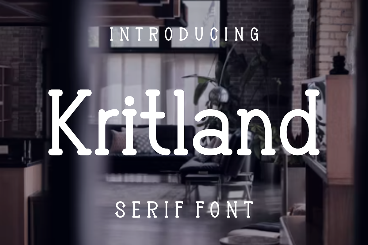 Kritland, a Serif Font by lelevien (Photo 3 of 5)