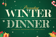 Winter Dinner, a Serif Font by ismanayuda (Thumbnail 1 of 7)