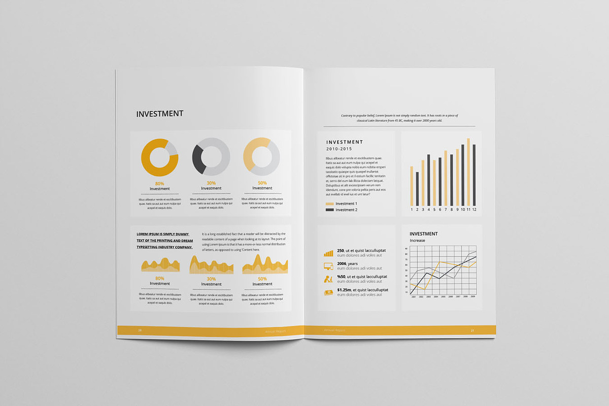 Annual Report Template Word & INDD, a Brochure Template by Taiffco (Photo 4 of 9)