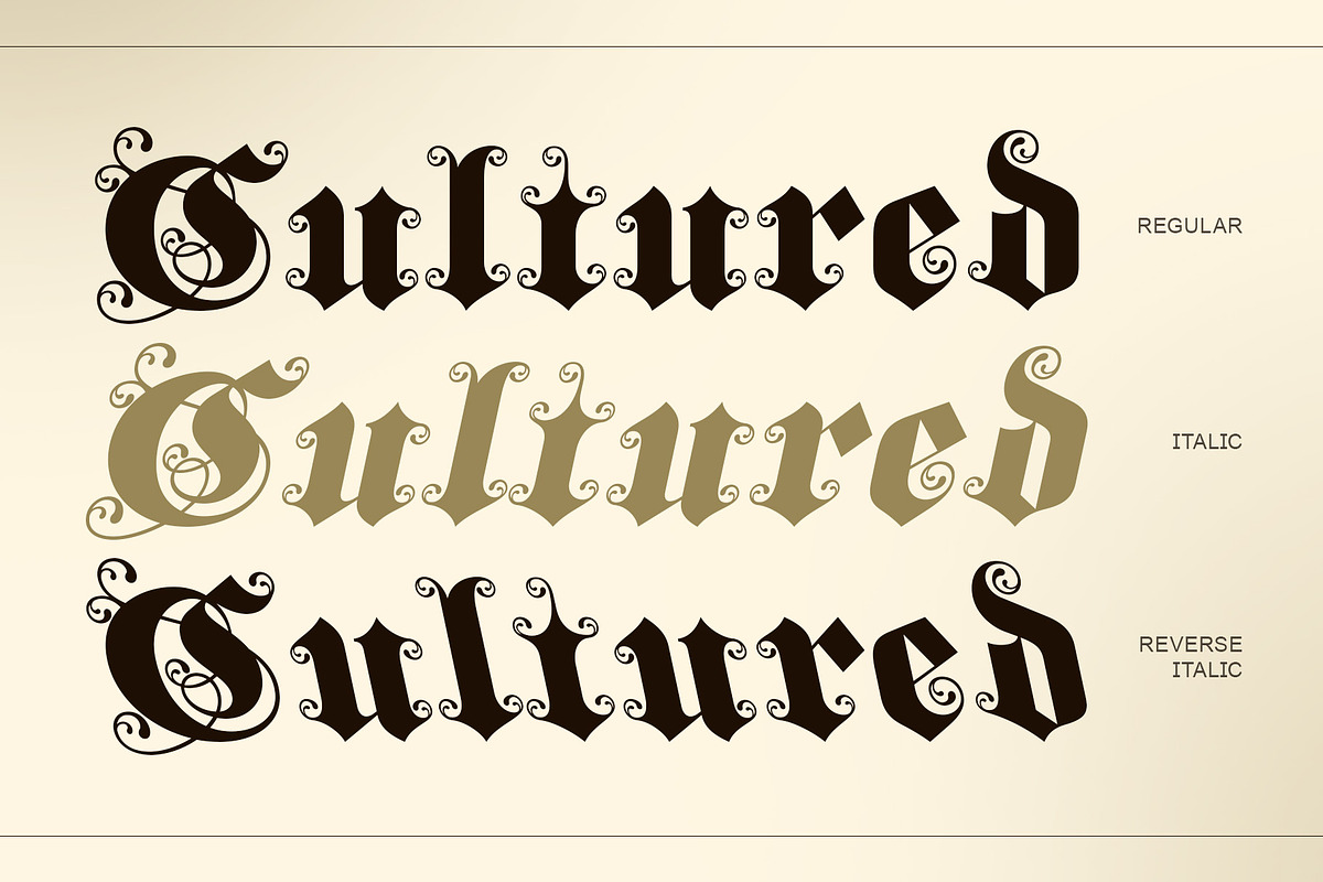 CS Bulma – Blackletter Font, a Blackletter Font by Craft Supply Co. (Photo 3 of 8)