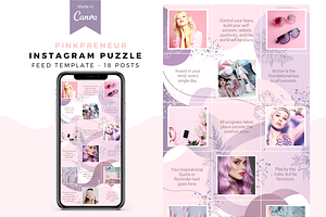 Pinkpreneur Canva Instagram Puzzle