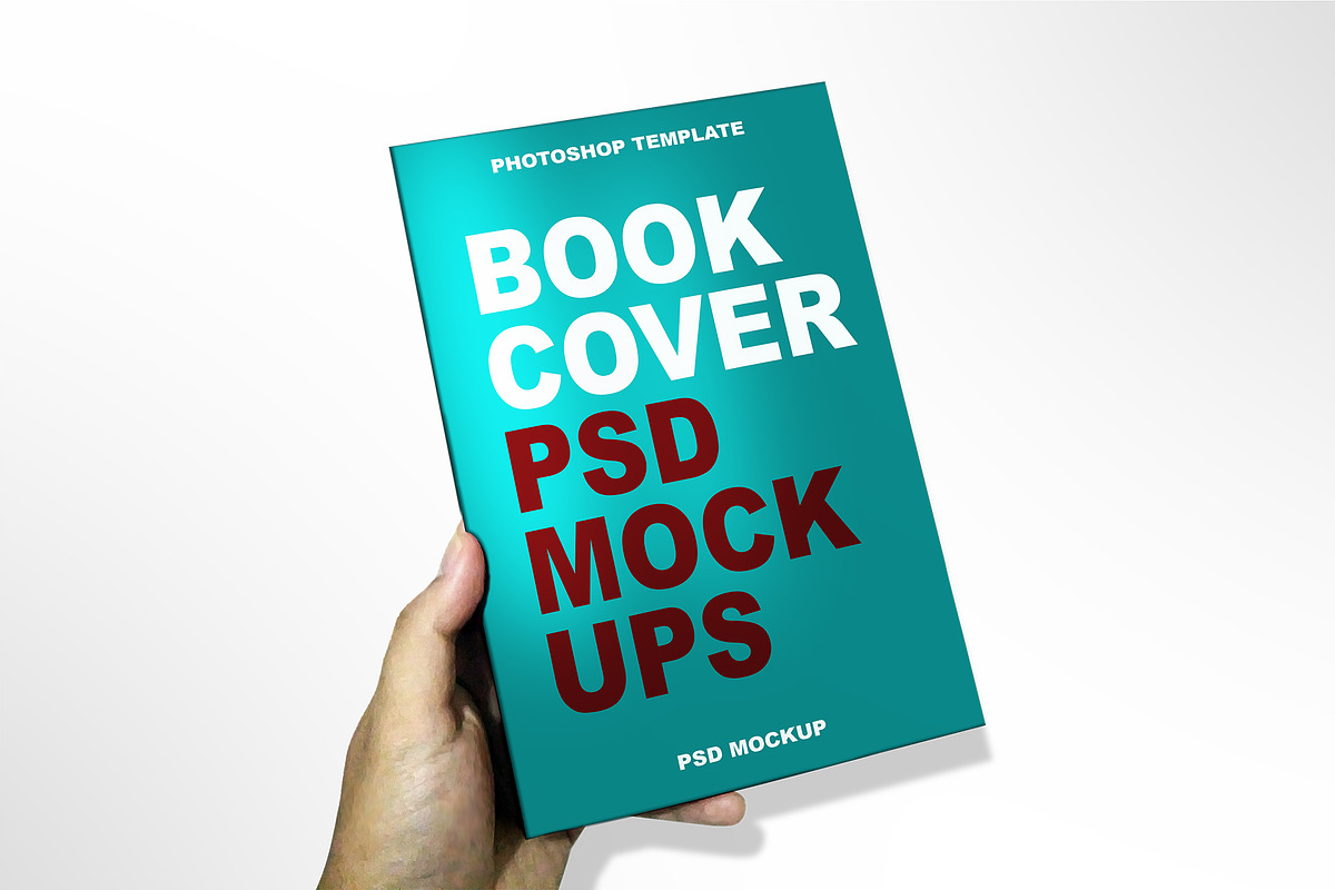 Book Cover Mockup, a Books & Magazine Mockup by mockupbuys (Photo 6 of 38)