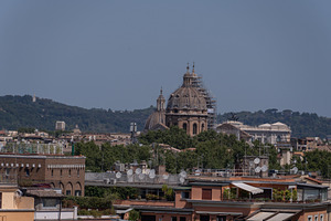 View from the Giardino degli Aranci to historical part of Mediev