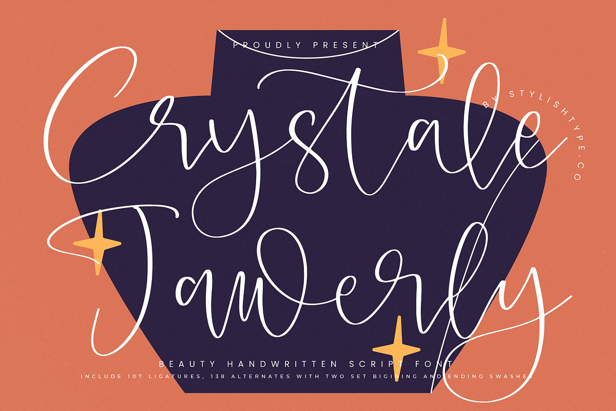 Crystale Jawerly Beauty Handwritten, a Script Font by stylishtype.co (Photo 1 of 20)