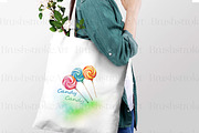 Watercolor Candy Clipart, Sweets, a Food Illustration by BrushstrokeArtGB (Thumbnail 7 of 9)