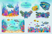 Neon Reef Creator Pack, an Animal Illustration by EL_SUHOVA (Thumbnail 4 of 13)