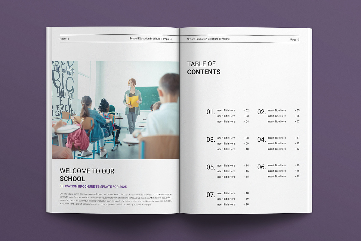 School Education Brochure Template, a Brochure Template by E-Type (Photo 2 of 8)