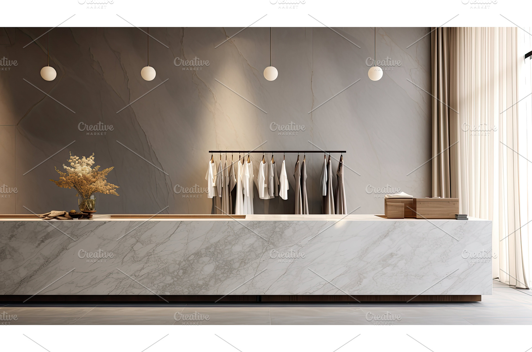 trendy grey counter background ai, a Background Photo by pikepicture