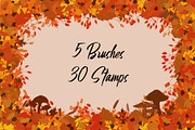 Autumn Brush set for Procreate, a Brush Add-On by Littlefield Design (Thumbnail 2 of 16)