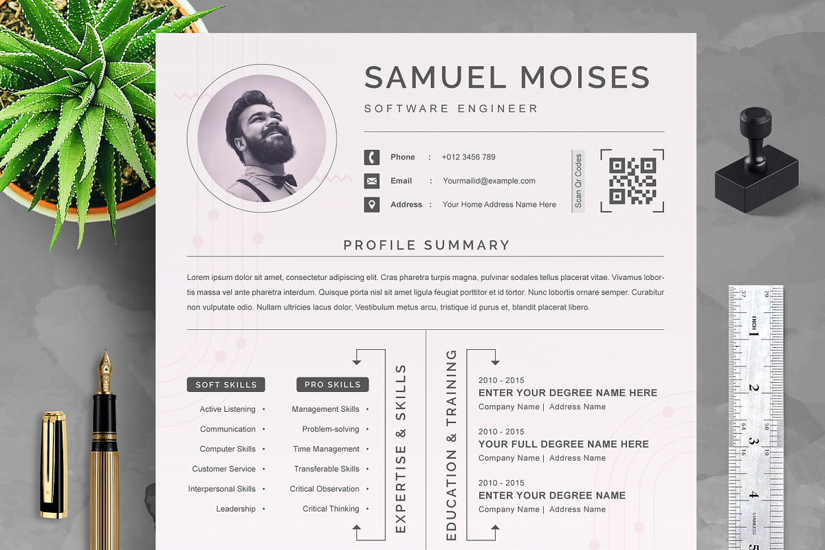 JOB WINNING RESUME - 50 TEMPLATES, a Resume Template by ResumeInventor (Photo 170 of 184)