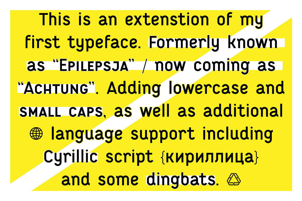 Achtung color type family, a Font by FONT-Bud (Photo 3 of 14)