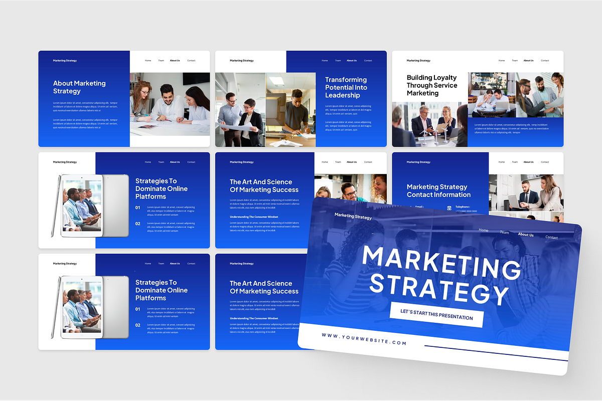 Marketing Strategy Keynote, a Presentation Template by SquidPixey (Photo 4 of 6)
