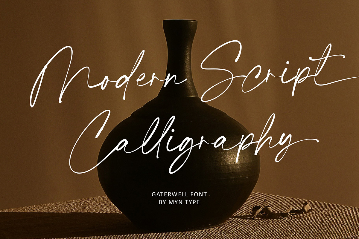 Gaterwell - Modern Chic Calligraphy, a Script Font by Myn Type (Photo 9 of 13)