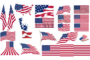 USA FLAG SET