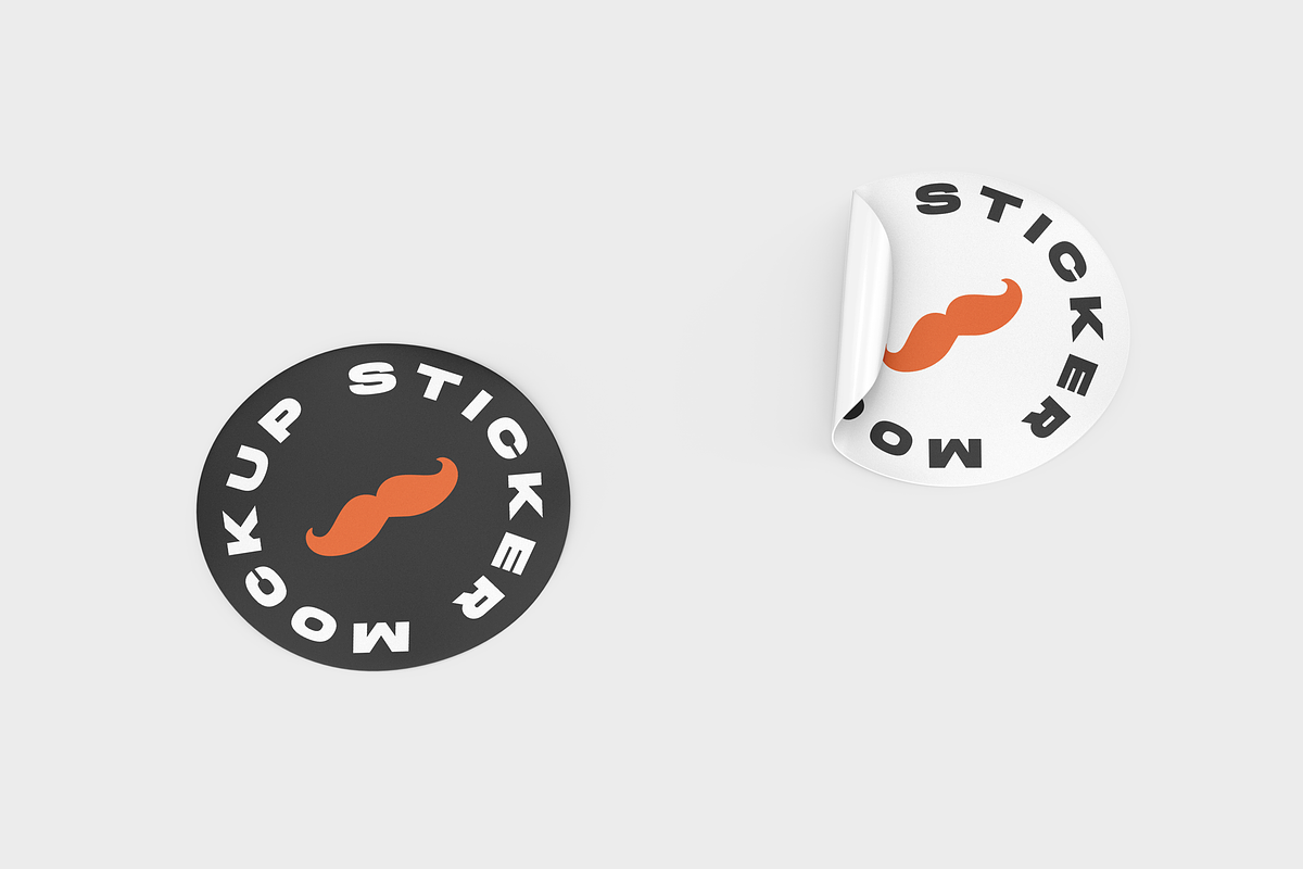 70+ Must-Have Sticker Mockups, a Mockup by Mockupdaddy (Photo 39 of 70)