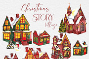 Christmas Story. Watercolor graphic, an Object Graphic by ma_i_vi (Thumbnail 6 of 12)