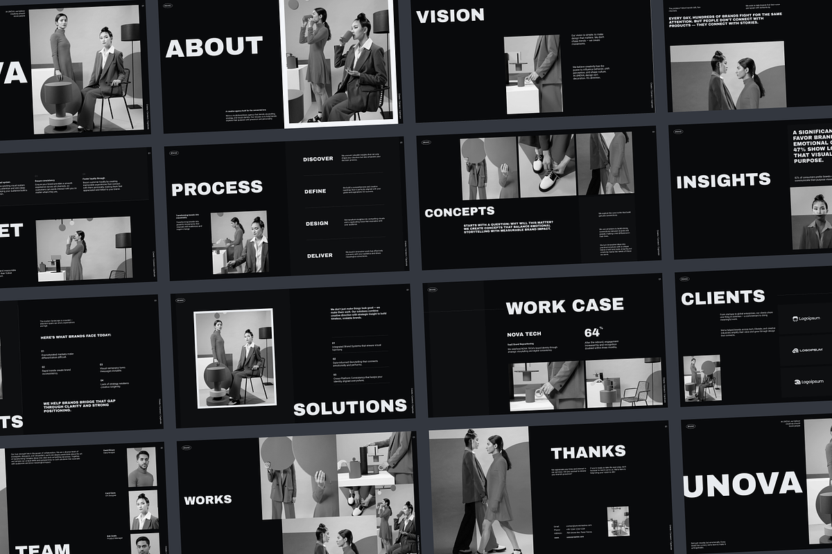 Unova - Creative Agency Pitch, a Presentation Template by SLAB! Design (Photo 5 of 9)
