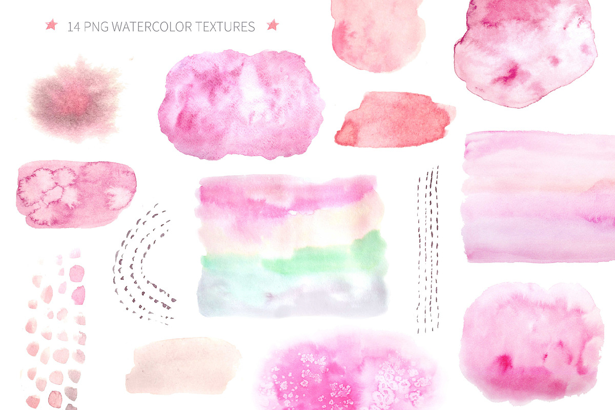 Watercolor Unicorn Design Set, a Decorative Illustration by LarysaZabrotskaya (Photo 4 of 10)