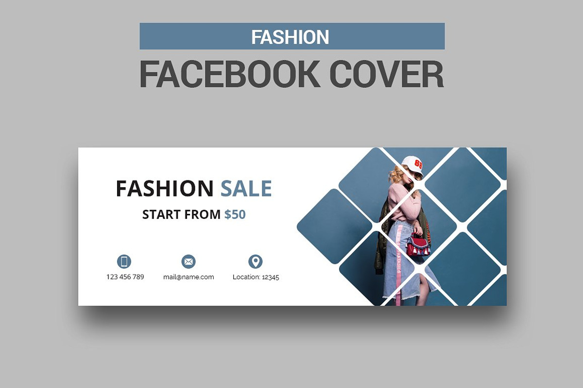 6 Fashion Facebook Covers, a Social Media Template by Creatricks