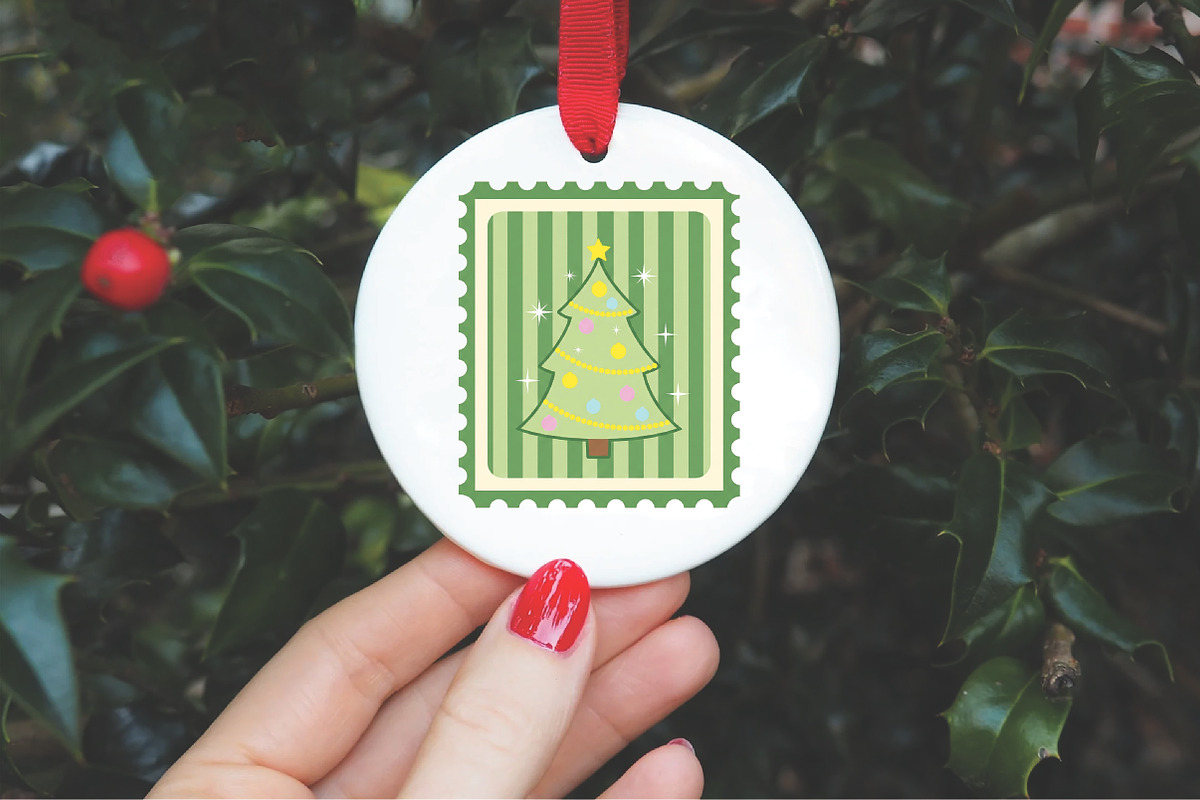 Christmas Tree Coquette Stamps png, an Illustration by Libby Wishes (Photo 5 of 5)