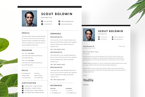 Minimalist Cv Resume & Cover Letter