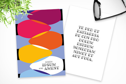 Colored Lights Invitation Card, a Stationery Template by McLittle Stock