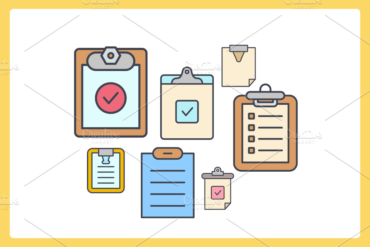 Clipboard and Document Icons Set, an Icon by Designfour (Photo 3 of 3)